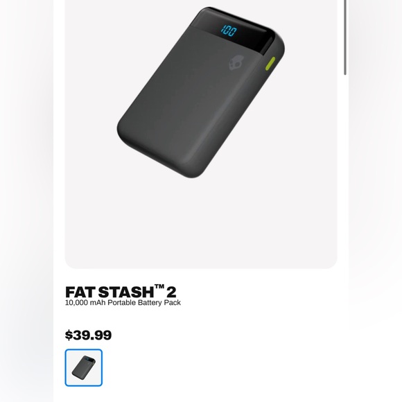 Skullcandy 10,000 MAh Portable Battery Pack
FAT STASH™ 2 - Picture 3 of 7